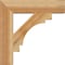 Ekena Millwork Merced Block Rough Sawn Bracket, Western Red Cedar, 4"W x 20"D x 20"H BKT04X20X20MRC05RWR - alternate 4